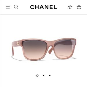CHANEL BUTTERFLY SUNGLASSES- Light pink frame